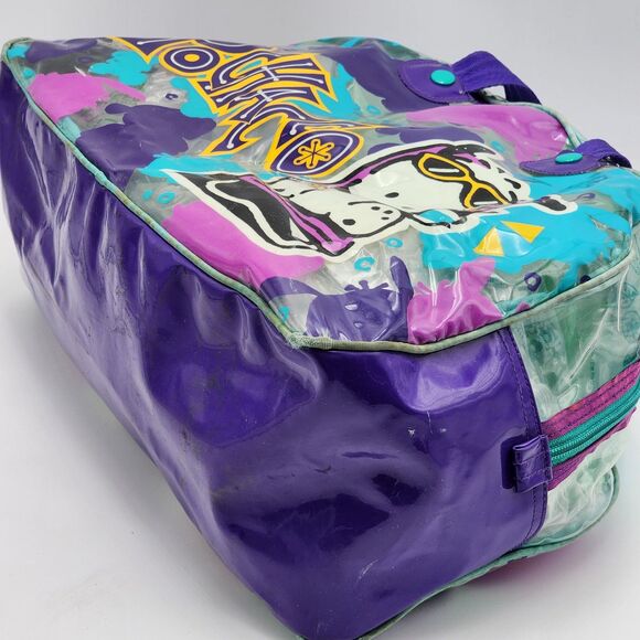 Sanrio Vintage 1996 Pochacco Transparent Beach Duffle Weekender Bag RARE HTF - Picture 15 of 16